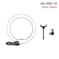 10Inch Mini Selfie LED Video Ring Light Lamp with Table Tripod for Youtube Phone Live Photo Photography Studio