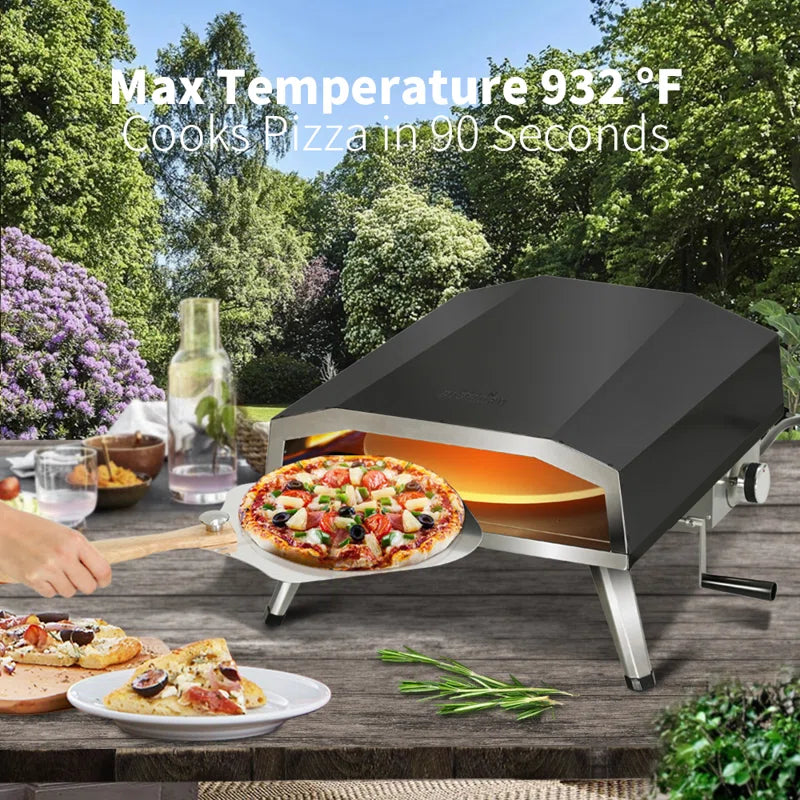 Stainless Steel Countertop Propane Pizza Oven