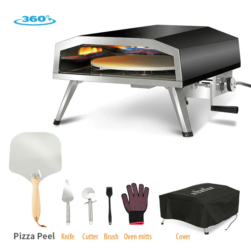 Stainless Steel Countertop Propane Pizza Oven