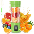 Portable Blender USB Rechargeable Juicer Cup with Six Blades Smoothies Mixer Fruit Machine 380Ml Water Bottle for Sports Travel Outdoors