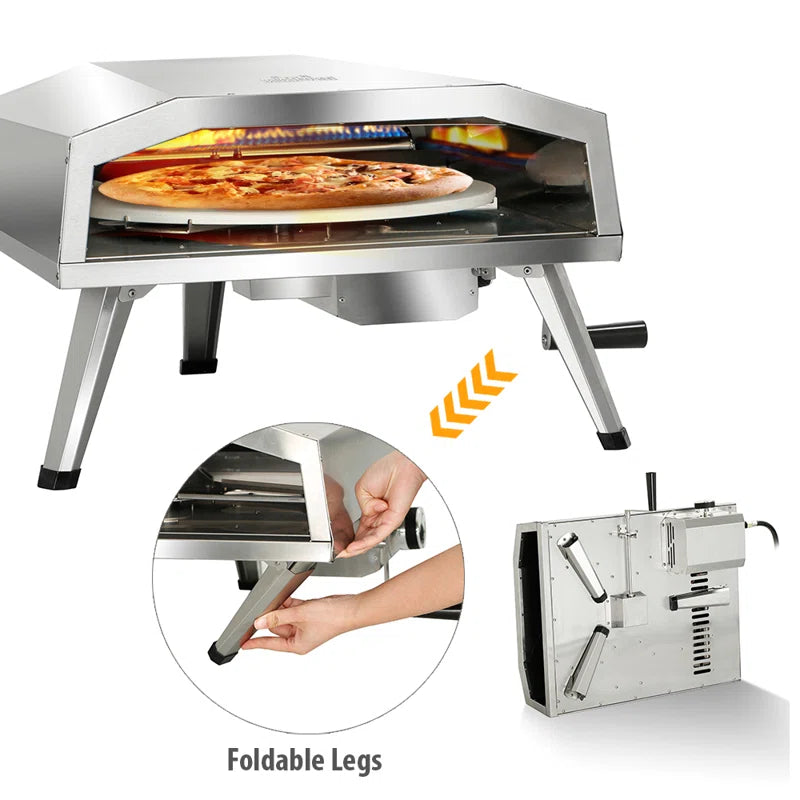 Stainless Steel Countertop Propane Pizza Oven